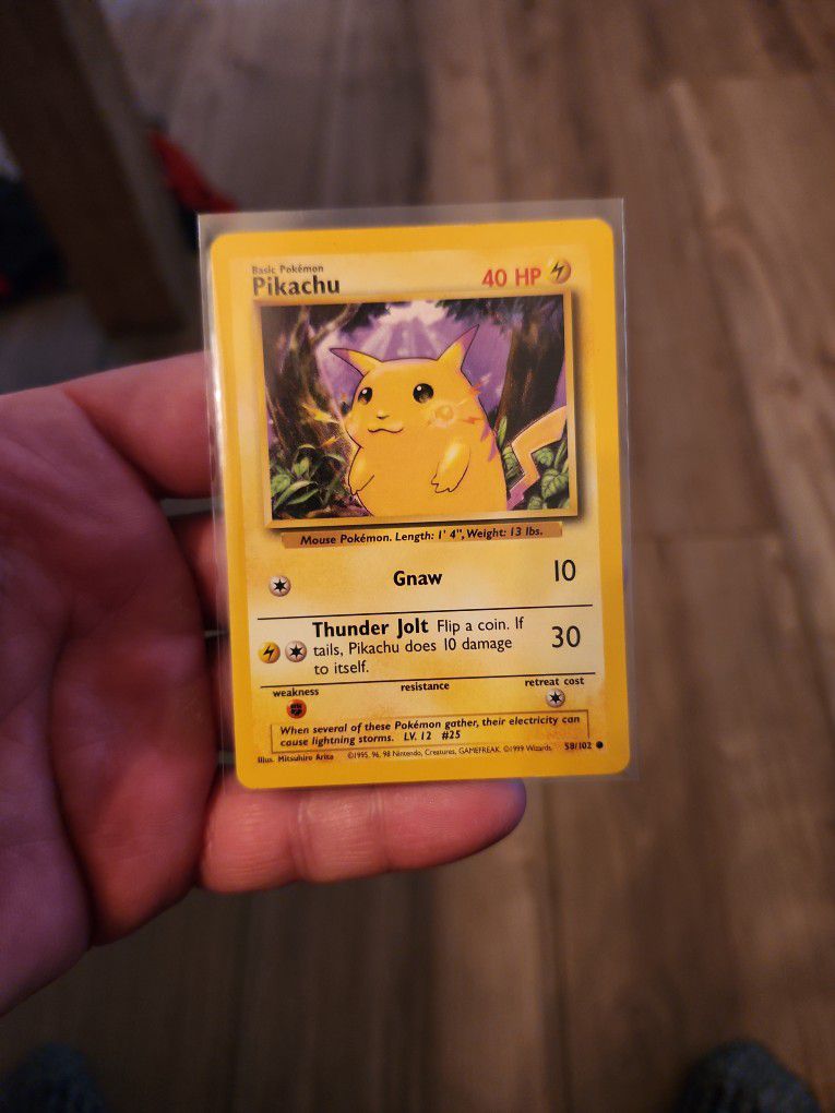 1999 pokemon Pokémon Pikachu card