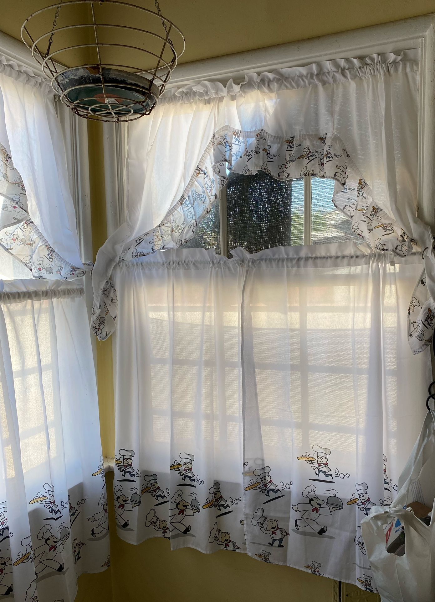 “Chef” Kitchen Curtains Set