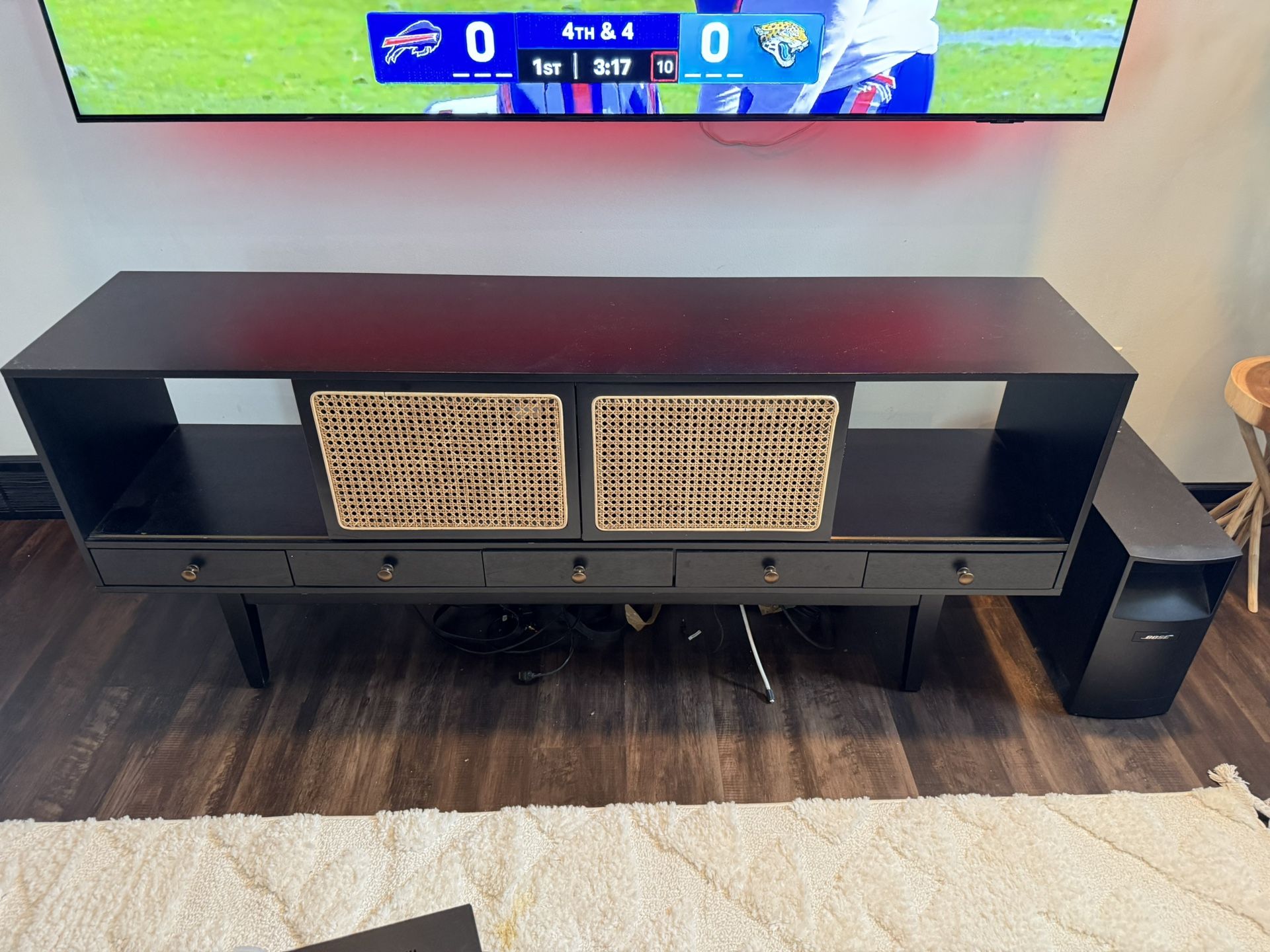 Black Modern TV Stand