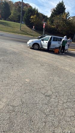 Silver Toyota Matrix Hatchback