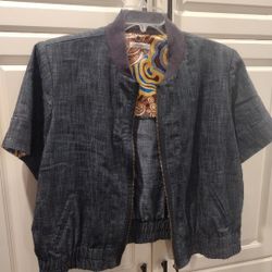 Lightweight Short Sleeve Zip-Up Jacket 