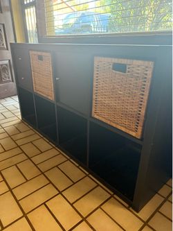 Shelf with drawers and cabinet