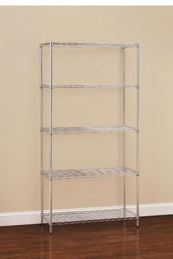 Berkeley Jensen 5-Tier Chrome Rack