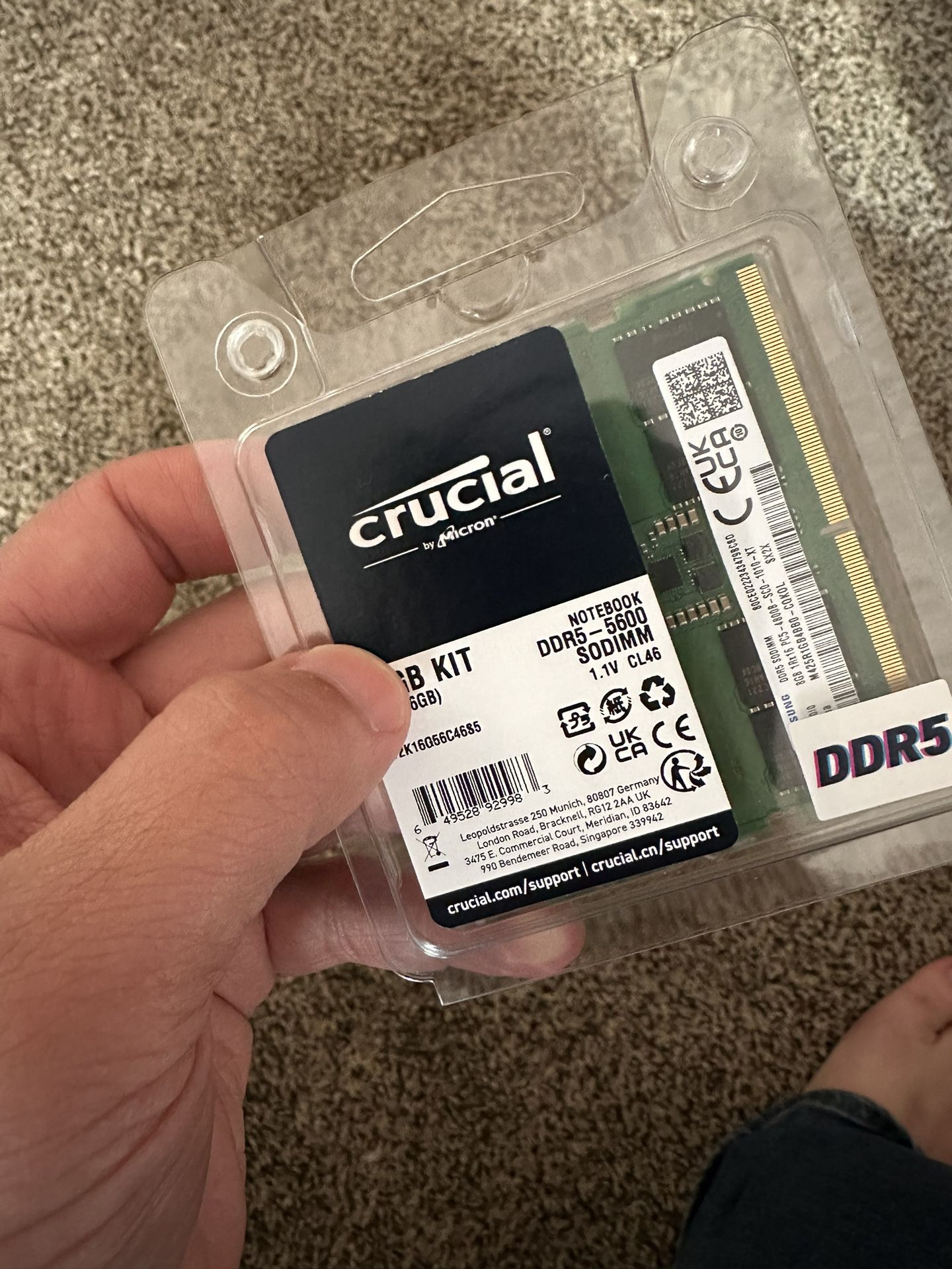 16GB DDR5 RAM