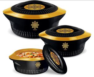 Milton Insulated Casserole Hot Pot Set of 3