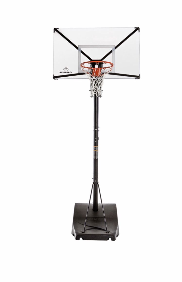 Silverback SBX 54" Backboard Portable Height-Adjustable Basketball Hoop