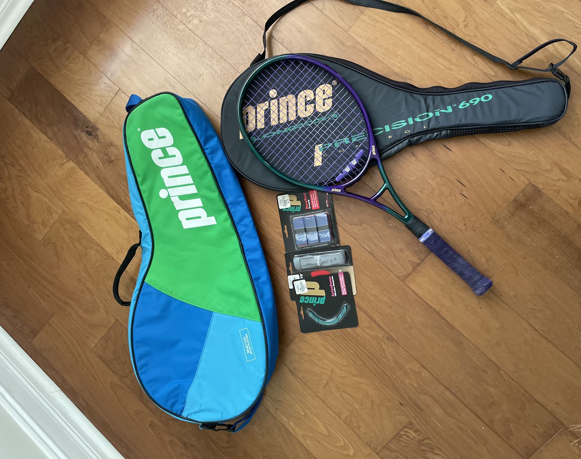 Prince Precision 690 Longbody 1/2 Tennis Racket And Bag With Accessories 