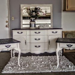 Classic Vintage Farmhouse Dressers, Buffets, Nightstands, Hutches, Mirrors, Etc