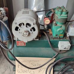 Air Compressor: Vintage 15 Gallon 