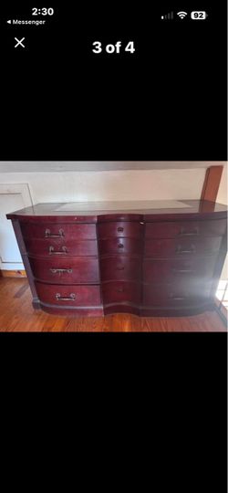 Bedroom set 4 pieces plus mattress and box spring