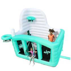 Dude Perfect Ultimate Sports Inflatable Bounce House, 4-in-1, 8' X 10'