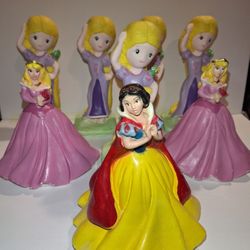 Princess Aurora, Rapunzel and Snow White Piggy Bank / Alcancia 1×$8 (see pics/ver fotos)