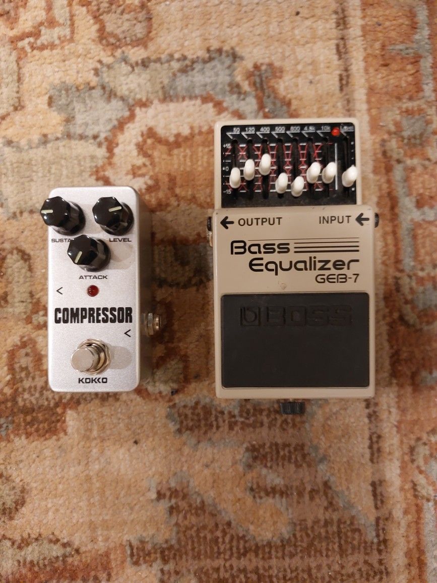 Bass Pedals  EQ and Compressor