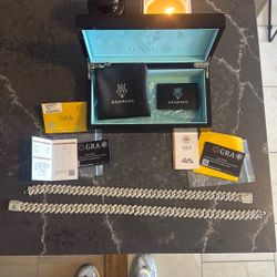 MONACO CHAIN - WHITE GOLD 20mm 20in 20mm 18in 