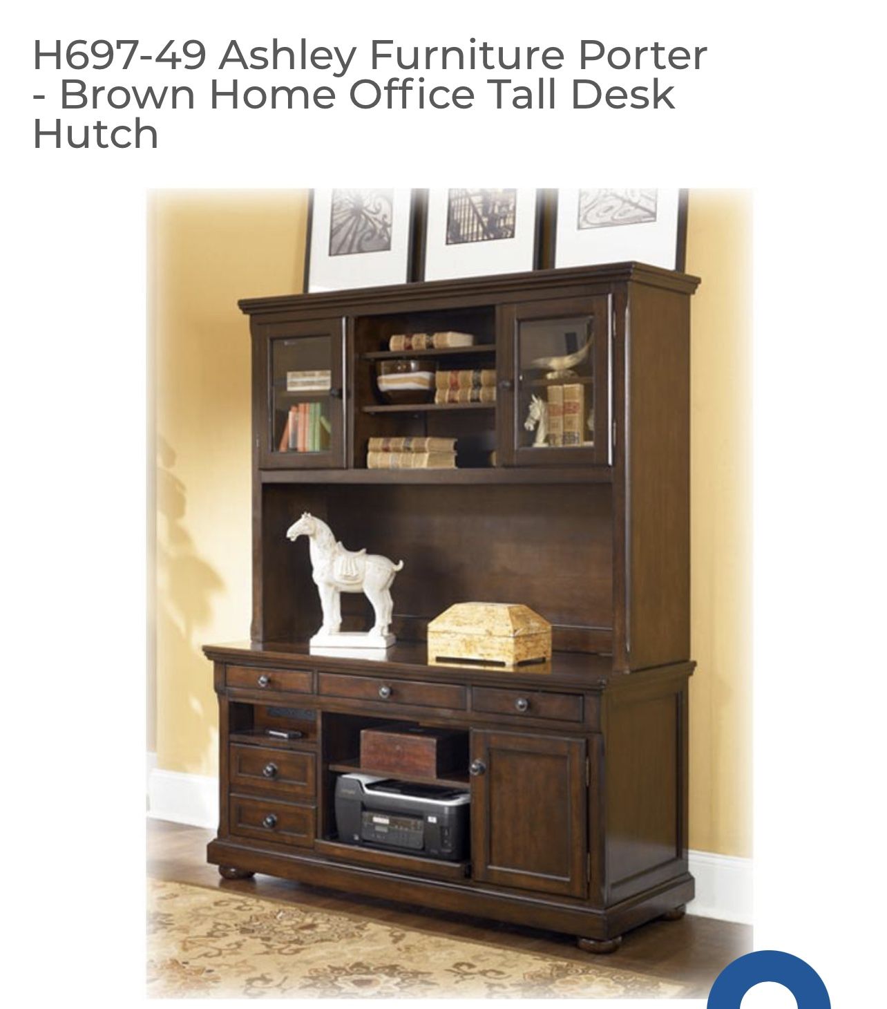 UPDATED Ashley Furniture Porter office Hutch H697-49