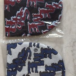 Supreme Gothic Outline Supreme Beanie 