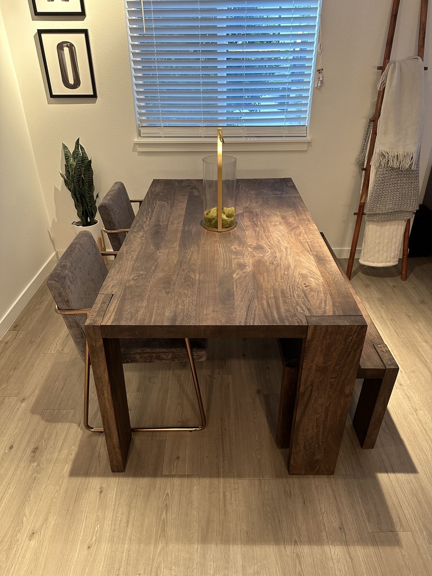 CB2 Dining Table, Chairs And Bench for Sale in Las Vegas, NV OfferUp