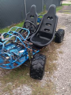Double seat go cart