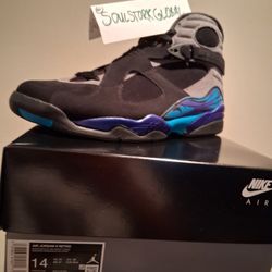Air Jordan 8 Retro Aqua Size 14