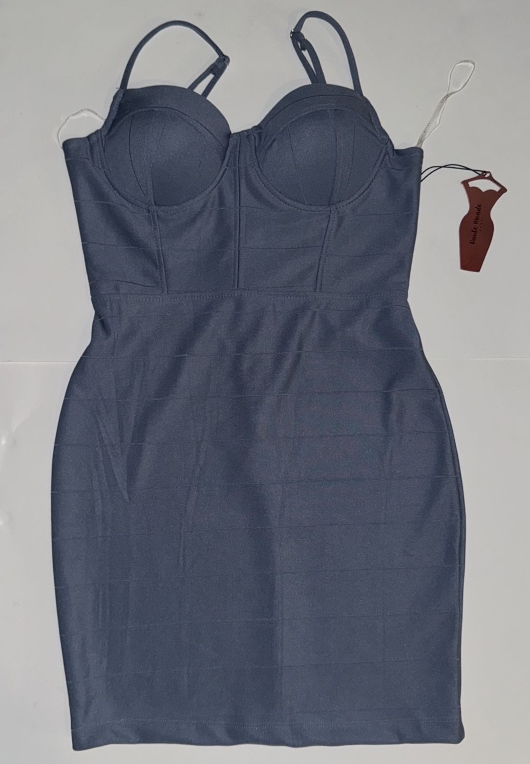 Women’s Size Large Blue Midi Corset Dress