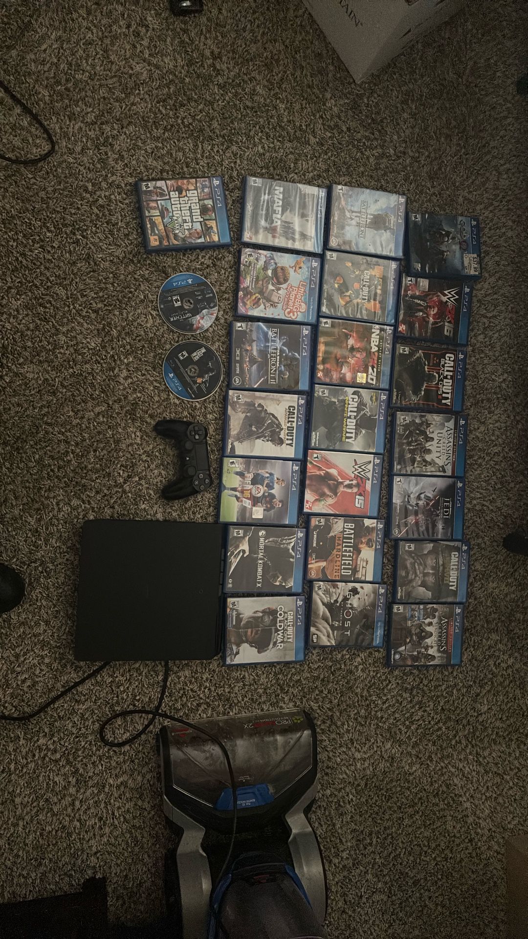PS4 With Games And 1 Controller 