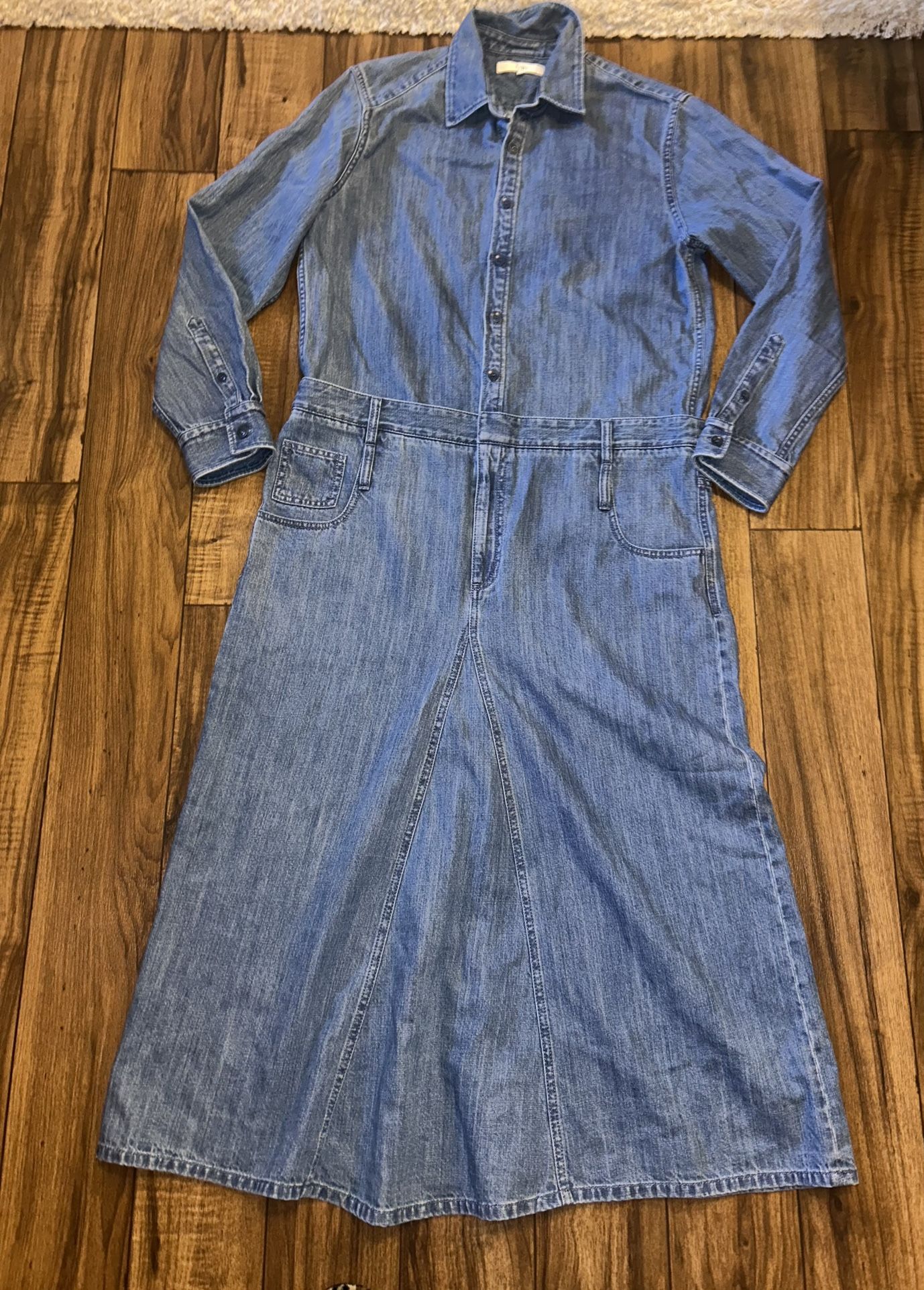 TIBI Denim Shirt Dress 
