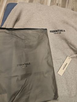 New Fear of God Essentials Grey Hoodie