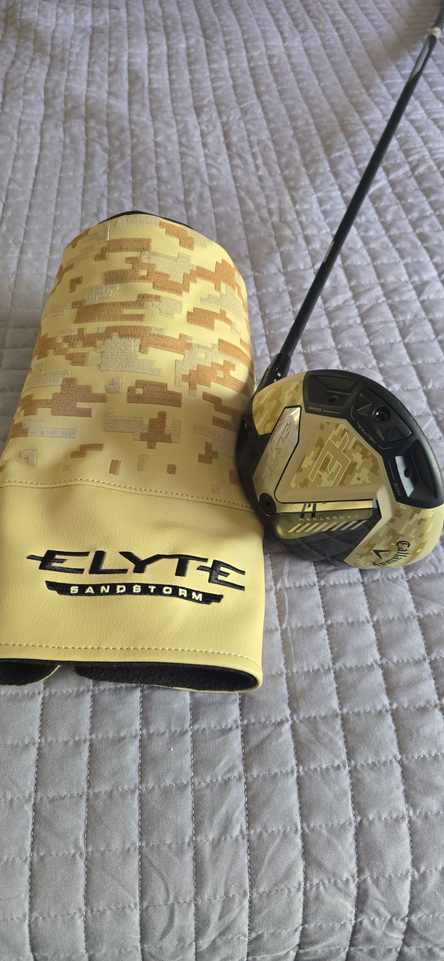 Callaway Elyte (2025) Sandstorm 9 Degree Driver - Stiff Flex - +4 Midsize Grip - Like New