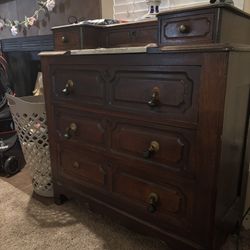 Antique Dresser Marble Top 