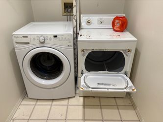 Washer & Dryer Set – Whirlpool Duet Washer + Kenmore Elite Dryer