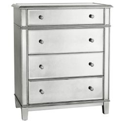 **VINTAGE** Pottery Barn Mirrored 4 Drawer Dresser