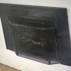 Black Gas Fireplace insert