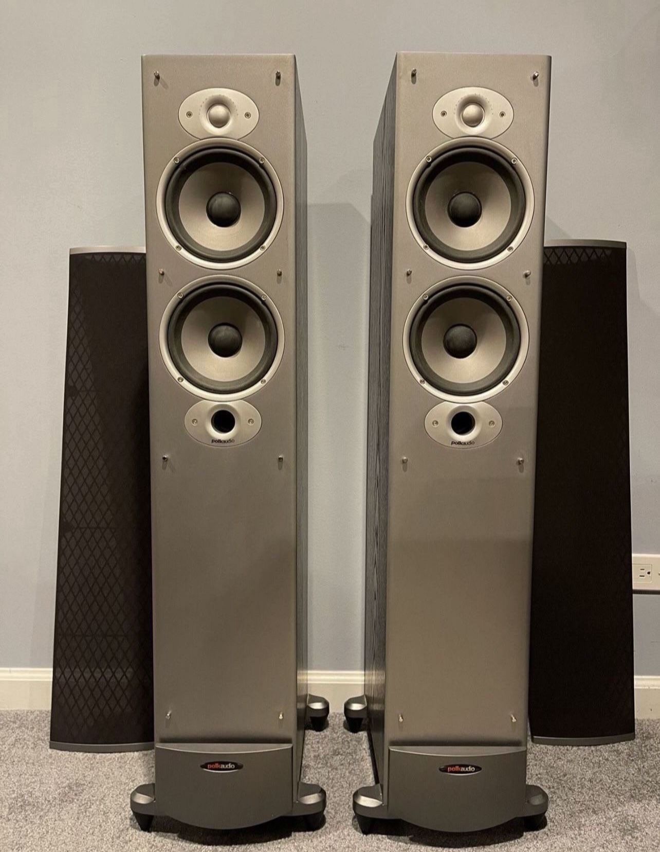 Pair Of Vintage Polk Audio Speakers