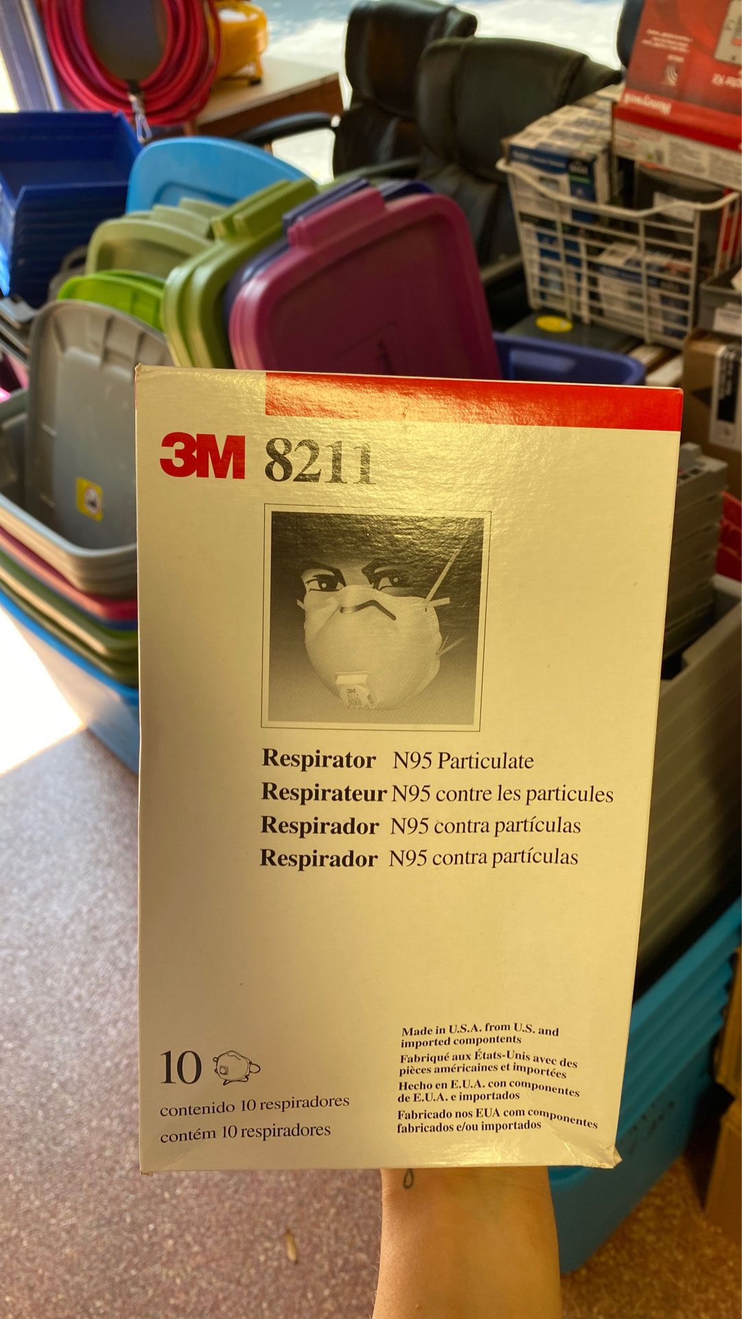 N95 Particulate Respirator MASKS 3M 8211 10 pack Have 38 boxes