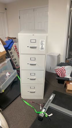 HON 4-drawer legal size file cabinet (including OEM dolly)