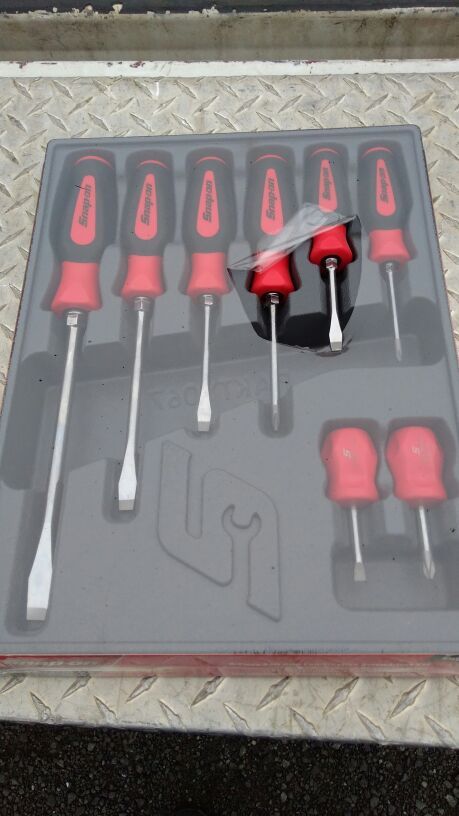 Snap on screwdriver set