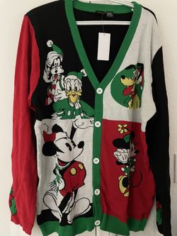 Mickey Christmas Cardigan 2xl
