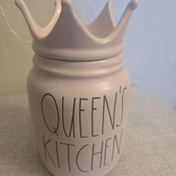 New Rae Dunn pink "Queens Kitchen" canister