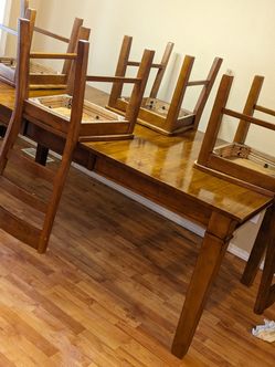 Table Chair Fridge Freezer Dry Mini Fridge Microwave 