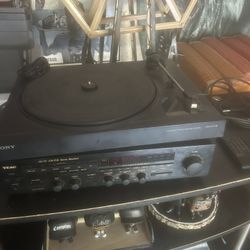teac ag 75 am/fm stereo receiver And Sony Automatic Turntables Ps Lx110