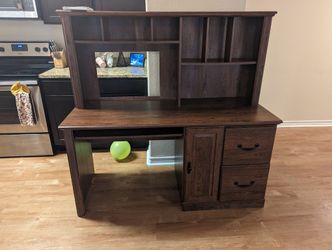 Deniece desk with hutch best sale