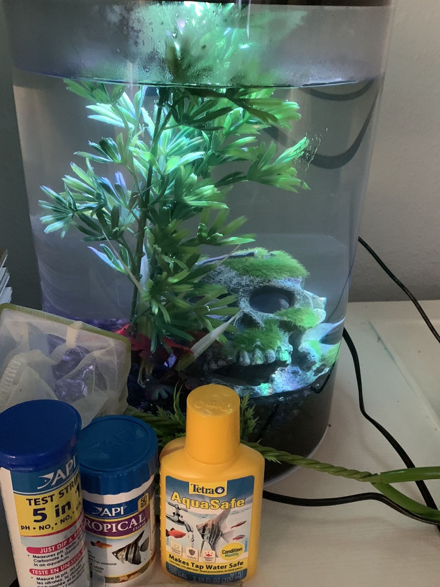 Fish Tank For Sale With Supplies And Decor