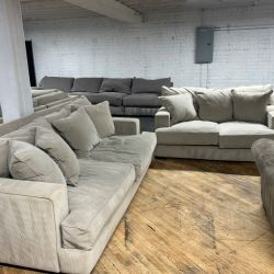 Delivery Available gray couch/sofa + loveseat set