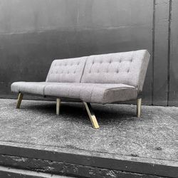 Unique MCM Styled Tufted Couch