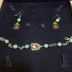 Bracelet and earrings