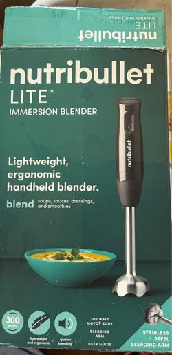 nutribullet Lite™ Immersion Blender 2-in-1 with Whisk Attachment (50% Off!!!)