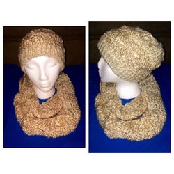 Slouchy beanie & infinity scarf