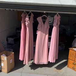 Dusty Rose New Bride Gowns Dresses 12-16