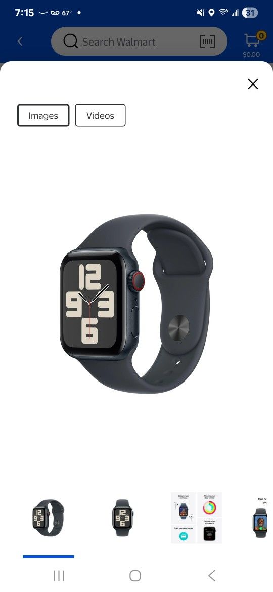 Apple Watch SE 2nd Generation Size M/L