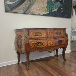 Antique Louis XV Marble Top Chest 